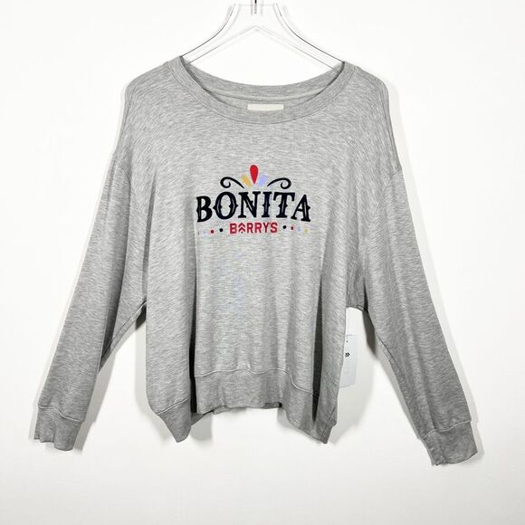 Barry’s Bootcamp Women’s Size Extra Large XL NWT Bonita Springs Sweatshirt Gray - Picture 1 of 13